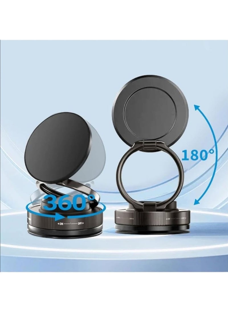 Upgraded magnetic mobile phone holder, adjustable, hands-free, 360° rotation, with adhesive base for car, gym, mirror, and smooth surfaces, compatible with iPhones, Android, and all mobile phones. - Image 3